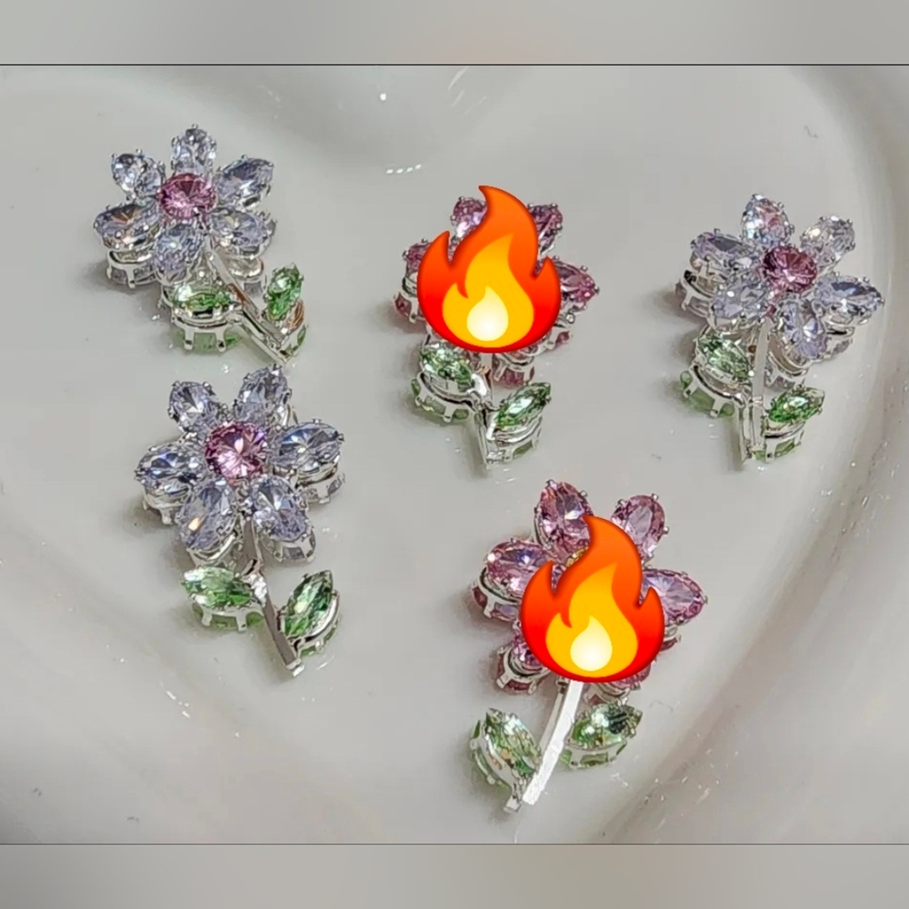Beads Flower Fancy Beads Spring Beadable Pen Jewelry Making Phone Chain 3 Pcs